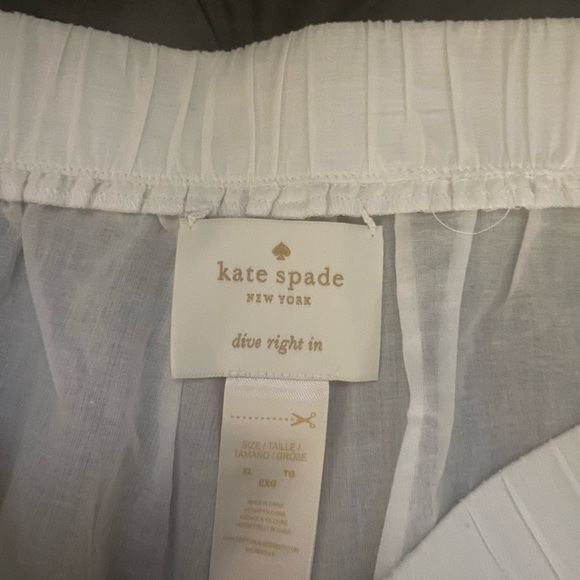 NWT Kate spade white cover up shorts. - Picture 3 of 4